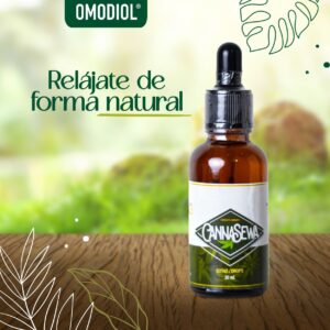 Aceite de cannabis Full Spectrum con THC y CBD en frasco ámbar.